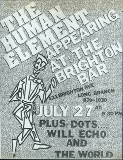 Human Element: 1st Brighton Bar Flyer