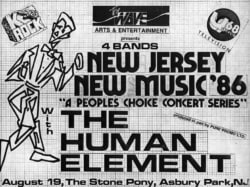 The Human Element: New Music ‘86 Flyer